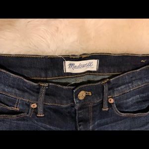 Madewell skinny jeans, dark wash